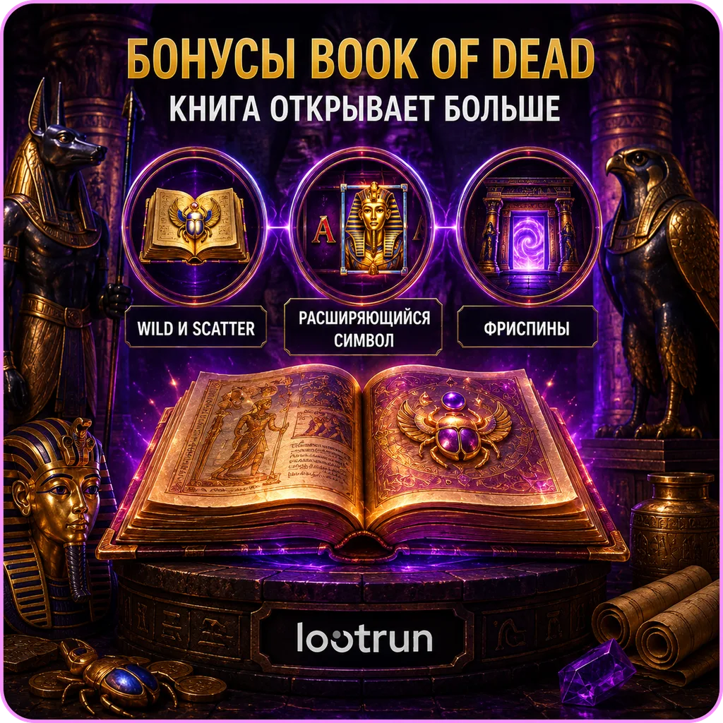 book of the dead бонусы лутран