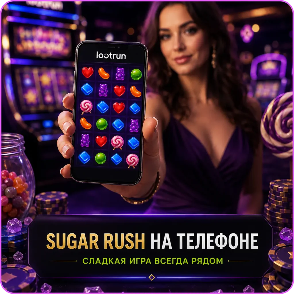 sugar rush на мобильном в lootrun casino