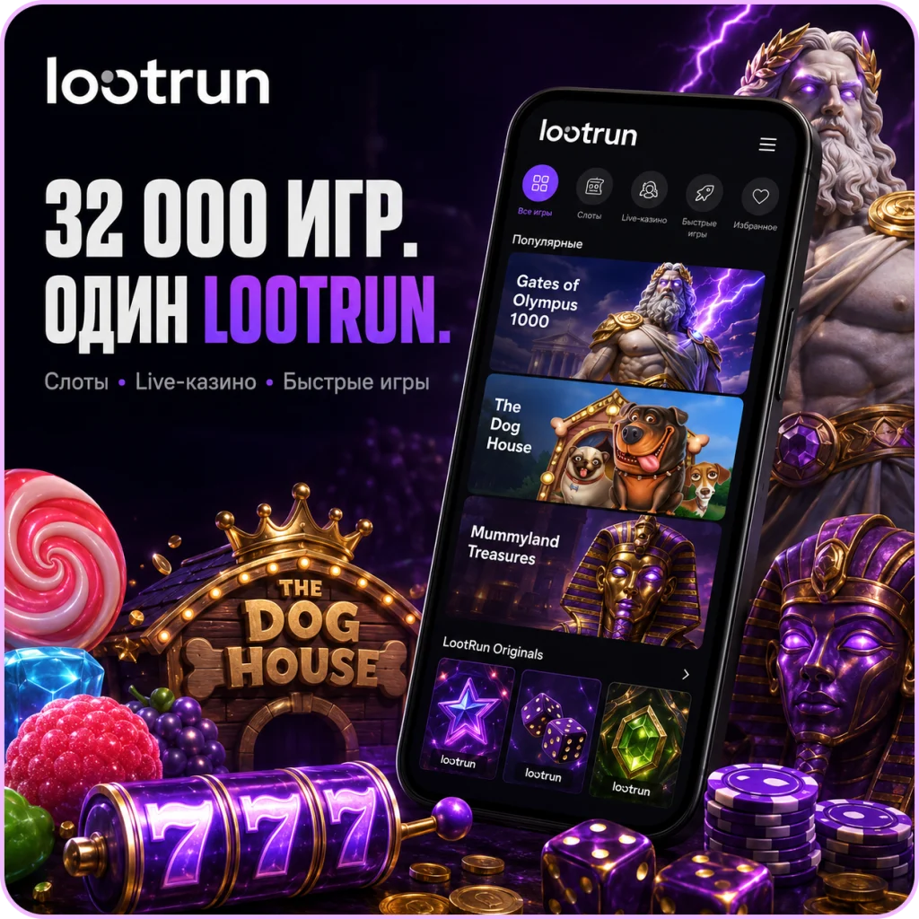 Игры и слоты в lootrun casino